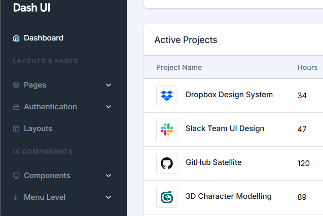 Next.js Admin Dashboard - Dash UI NextJS